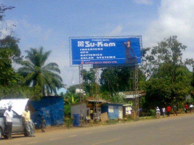 Su-Kam billboard branding across Indian highways
