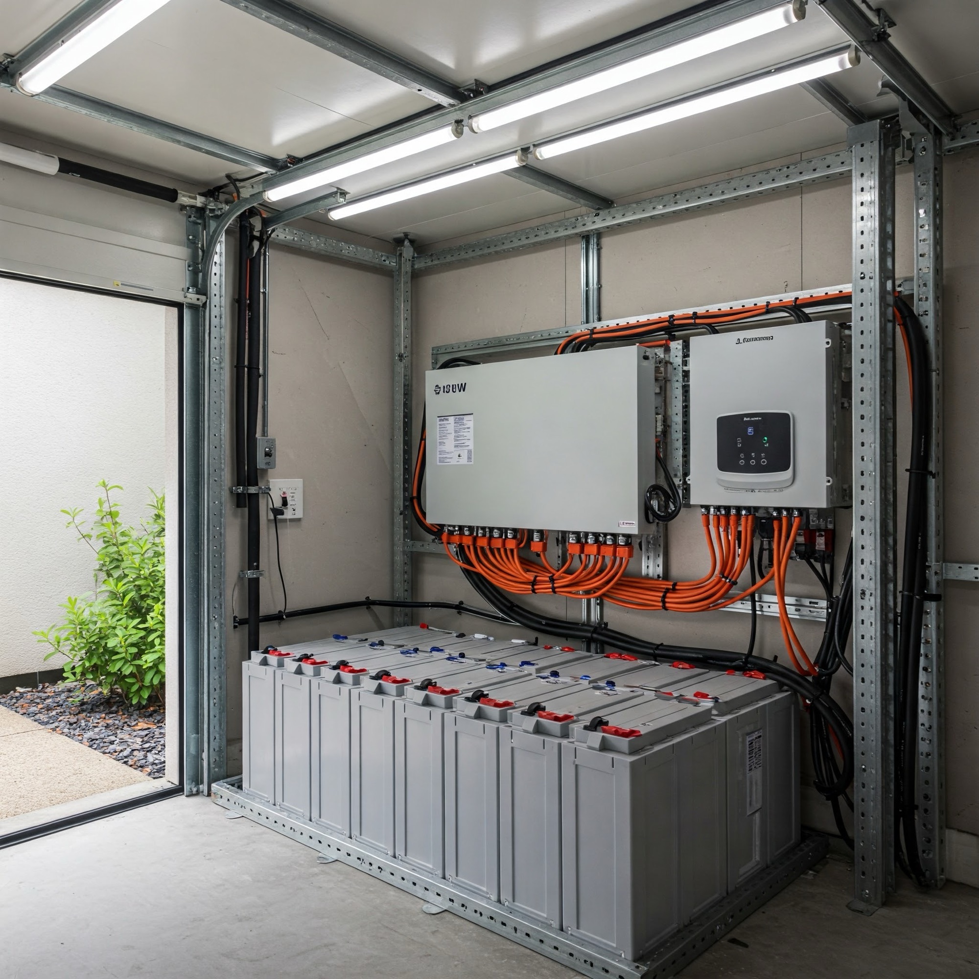 Multiple lead-acid battery inverter system