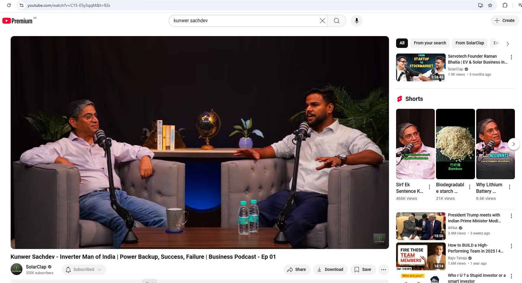 Kunwer Sachdev in a Solar Clap interview discussing India's solar future